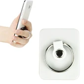 Evrensel 360 Derece Döner Telefon Yüzüğü Beyaz - 1