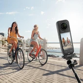 Insta360 X5 Ace Pro Pro 2 Uyumlu PULUZ Havacılık Alüminyum Hızlı Bırakma Taban Adaptör Braketi Siyah - 8