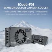 Canon Sony FUJIFILM Desiontal F01 Taşınabilir Metal Kasa Yarı İletken Kamera Soğutucu SLR Fan - 2