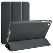 iPad 9.7 2018 2017 Air 2 Air 3 Katlanabilir TPU Yatay Flip Deri Tablet Kılıfı Siyah - 1