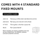 Canon Sony FUJIFILM Desiontal F01 Taşınabilir Metal Kasa Yarı İletken Kamera Soğutucu SLR Fan - 12