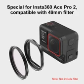 Insta360 Ace Pro 2 Uyumlu Metal Filtre Tutucu Siyah - 6