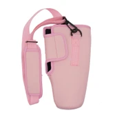 40oz Stanley Quencher Su Şişesi Taşıma Çantası Kılıfı Ayarlanabilir Omuz Askılı Pembe - 3