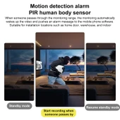 Kablosuz WiFi İç Mekan HD Gece Görüşlü Güvenlik Kamerası 64GB Hafıza Kartı - 5
