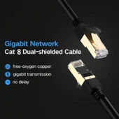 20 Metre Gigabit Cat 8 Çift Korumalı Ağ Kablosu - 5