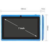 Q88 Tablet PC 7 Inç 1GB RAM 8GB Depolama Android 4.0 Mavi WiFi Bluetooth - 5