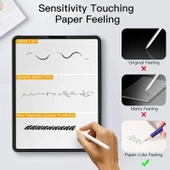 iPad Air 11 2025 2024 Uyumlu Mat Mat Kağıt Hissi Ekran Koruyucu - 8