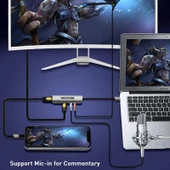 Z39A HDMI Mikrofonlu USB 4K Video Yakalama Kartı Windows Android Linux MacOS Uyumlu - 8