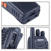 2 Adet Baofeng BF-888S Taşınabilir CB Radyo Walkie Talkie Siyah 5W 16 Kanal FM Telsiz - 4