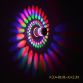 3W Modern Spiral Yuvarlak Duvar Lambası Sıcak Beyaz Işık - 6
