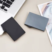 Kırmızı RFID Manyetik Koruyucu Alüminyum Kartlık - 7
