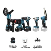 5 li  ,bijon sıkma matkap testere hilti ve ispiral .şarzlı seti thumbnail 1