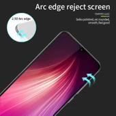 Xiaomi Redmi Note 8 Uyumlu MOFI 9H 2.5D Tam Ekran Temperli Cam Siyah - 4