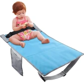 79x44cm Çocuk Uçak Koltuğu Uzatıcı Taşınabilir Seyahat Minderi Mavi - 1