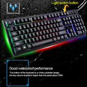 ZGB G20 Beyaz Kablolu Mekanik Hisli Aydınlatmalı Klavye ve 1600 DPI Optik Mouse Seti - 10