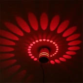 3W Modern Spiral Yuvarlak Duvar Lambası Sıcak Beyaz Işık - 3