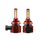F8 H8 H9 H11 2 Adet DC9-36V 22W 2500LM IP68 Araba LED Far Lambası 6000K Beyaz Işık - 1