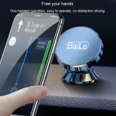 BaiLe Manyetik Araç Telefon Tutucu Evrensel Gümüş Sticker Model - 6
