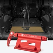CYCLINGBOX BG-0171 Bisiklet Alüminyum Taşınabilir Hızlı Çıkarılabilir Ön Maşa Sabit Çerçeve Arka Asma Çerçeve Araba Üstü Aparat Titanyum Renk - 7