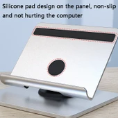 Alüminyum Alaşımlı Katlanabilir Tablet Standı Parlak Gümüş - 7