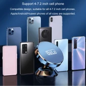 BaiLe Manyetik Araç Telefon Tutucu Evrensel Gümüş Sticker Model - 10