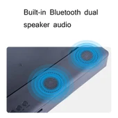 Bluetooth Hoparlörlü 3D Yüksek Çözünürlüklü Telefon Ekran Büyüteci Siyah Masaüstü Standı - 4