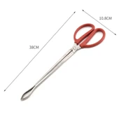 Paslanmaz Çelik Yengeç Maşası 38cm Kavisli Klips - 2