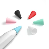 Apple Pencil 1 ve 2 Uyumlu 10lu Siyah Paperfeel Film Sessiz Uç Koruyucu Kılıf - 2