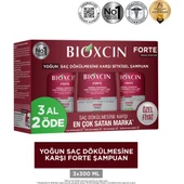 Bıoxcın Forte Yoğun Saç Dökülmesine Karşı Bitkisel Şampuan 3 Al 2 Ode 300Ml X 3 Adet - 1
