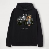Ketuna Ketty Four Wheeler Siyah Kapüşonlu Unisex Sweatshirt - 1