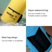 Outdoor Su Geçirmez Çift Omuz Askılı Kuru Çanta 10L Turuncu - 5