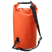 Outdoor Su Geçirmez Çift Omuzlu Kuru Çanta PVC Varil Çanta 20L Turuncu - 1