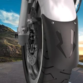Motosiklet PP Ön Tekerlek Çamurluk Toz Geçirmez Sıçrama Kalkanı Model 02 - 8