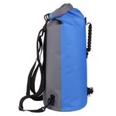 LUCKSTONE 60L Su Geçirmez Şişme Sırt Çantası - Kuru ve Islak Ayırıcı - Fasulye Yeşili - 3