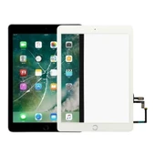 iPad 5 9.7 inç 2017 A1822 A1823 Beyaz Dokunmatik Panel ve Anahtar Flex Kablo - 1