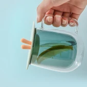 Silikon Tavşan Kulaklı Bardak Kapağı Sarı - 9
