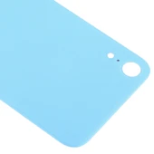 iPhone XR Mavi Kamera Delikli Arka Pil Kapağı Yapışkanlı - 4