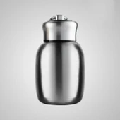 Mini Sevimli Kahve Vakumlu Termos Paslanmaz Çelik Bardak Seyahat Su Şişesi 200ML Paslanmaz Çelik - 1