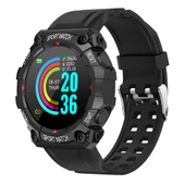 FD68 1.3 İnç Renkli Yuvarlak Ekran Spor Akıllı Saat Siyah - 1