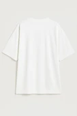 Kadın Bisiklet Yaka Oversize %100 Pamuk T-Shirt - 2