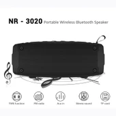 NewRixing NR-3020 Kırmızı Outdoor TWS Kablosuz Bluetooth Stereo Suya Toza Dayanıklı Darbeye Dayanıklı Hoparlör - 10