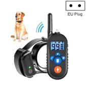 800m Uzaktan Kumandalı Elektrikli Şoklu Havlama Önleyici Titreşimli Uyarı Su Geçirmez Köpek Eğitim Tasması EU Fişli - 1