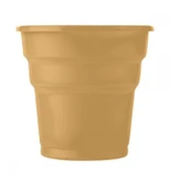 Omeyva Dayanıklı Mika 23 Cm. Altın Sorfa Piknik Seti - 48 Kişilik Tabak Bardak Çatal Kaşık Takımı - 3