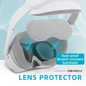 PICO 4 Uyumlu PC-ZF17 Lens Koruyucu Toz Geçirmez Sünger Ped - Açık Gri - 2
