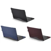 Samsung Galaxy Book4 360 15.6 inç Deri Laptop Kılıfı Siyah Standlı - 2
