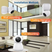 Y8 3MP HD İç Mekan Gözetim WiFi Pan Tilt Kamera UK Priz - 2
