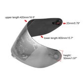 AGV K3-SV K5 Uyumlu Gümüş Motosiklet Kask Vizörü Tam Yüz Koruyucu - 5