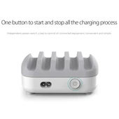 ORICO DUK-5P 40W 5 USB Portlu Akıllı Şarj İstasyonu Telefon ve Tablet Standlı Siyah - 11