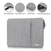 HAWEEL 15 inç Laptop Kılıfı Gri Fermuarlı Çanta - 4