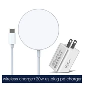 XJ 31 2si1 Arada 15W Manyetik Kablosuz Şarj Cihazı ve PD 20W USB C Seyahat Şarj Seti iPhone Serisi ABD Priz - 2